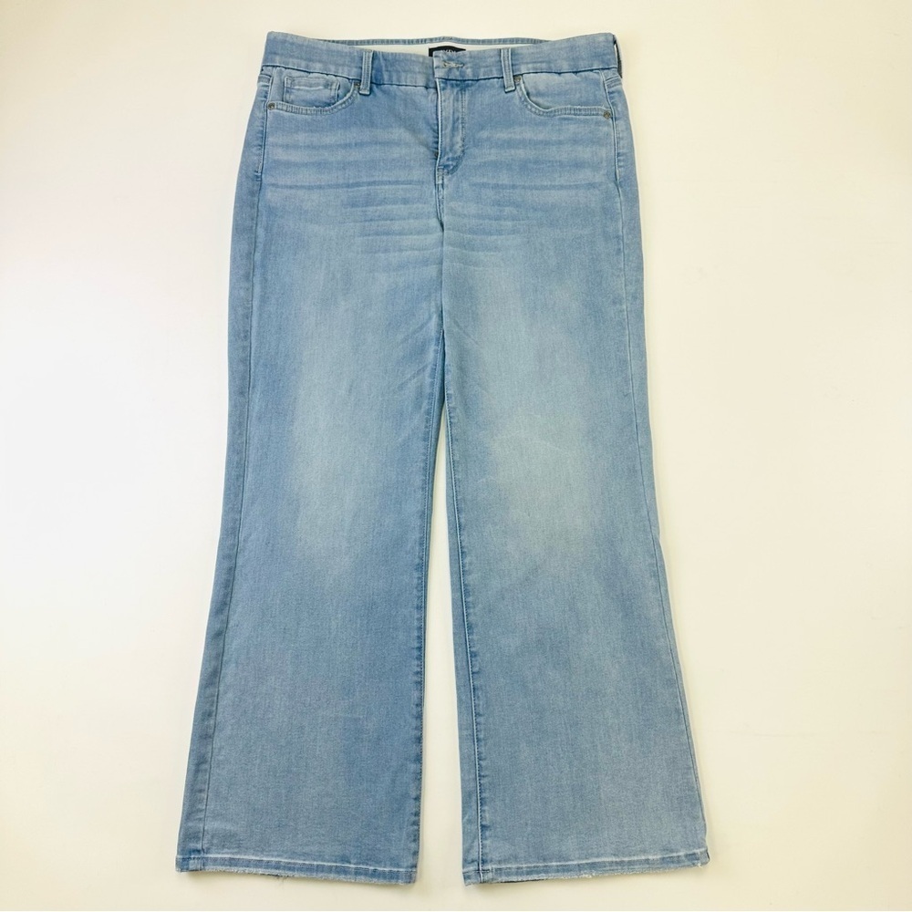 NYDJ wide leg Waist Match jeans Medium Crystalline Wash stretch denim casual